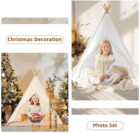 Indoor and outdoor childrens play teepee tent with beautiful features