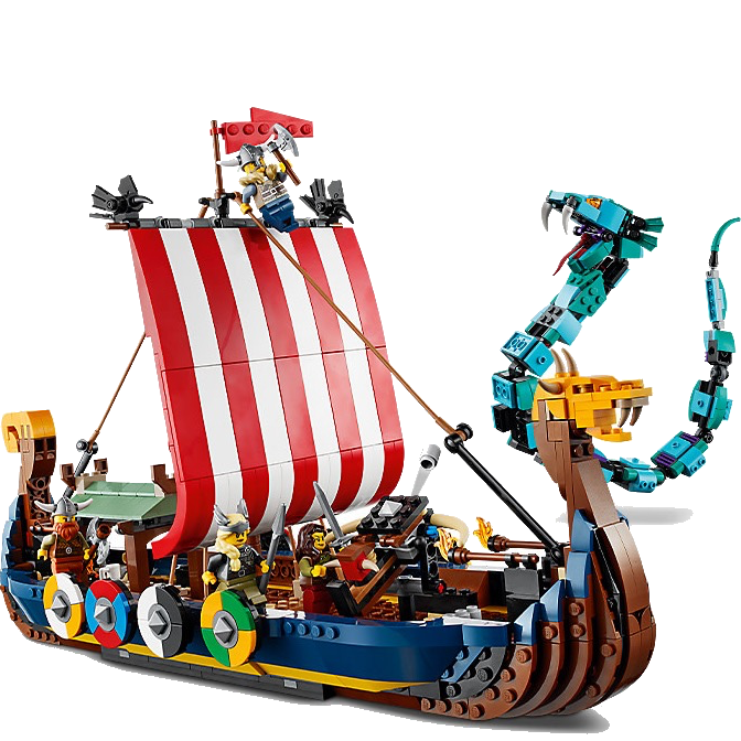 Lego Creator Viking Ship and the Midgard Serpent – Great Rocky Mountain Toy Company