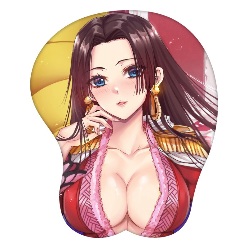 3d Mouse Pad Boa Hancock One Piece Anime Wrist Rest Silicone Sexy Crea 