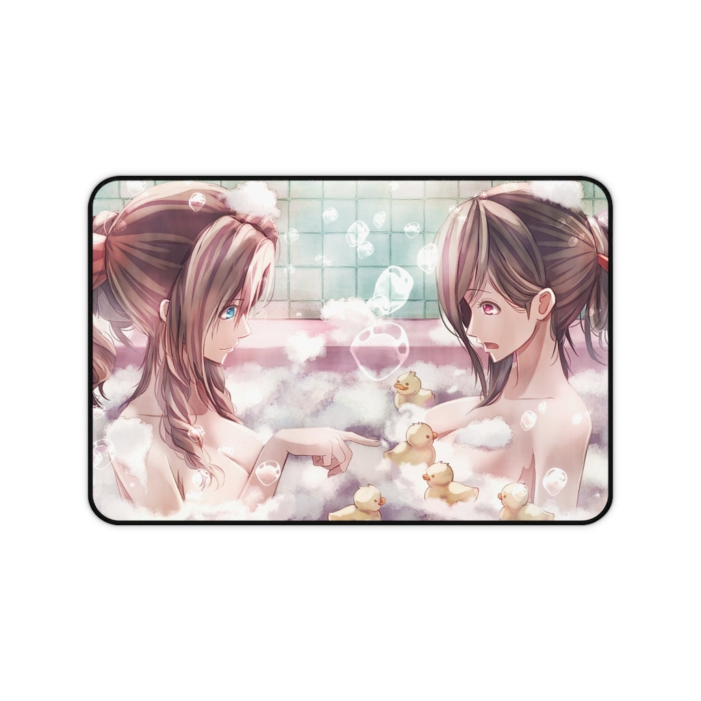 Fantasy Toon Girls Naked - Aerith and Tifa Nude Sexy Bubble Bath Final Fantasy 7 Desk Mat - Non S â€“  K-Minded