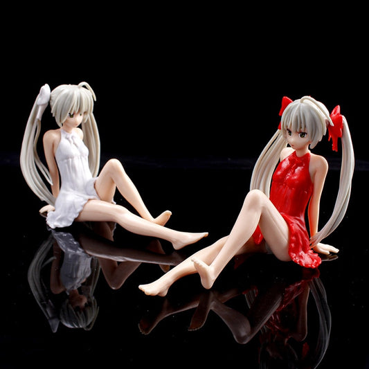 Yosuga No Sora Anime Action Figures Sora Kasugano 3 Modelos Kimono Fan  Sitting Postura Carro Decoração Pvc Coleção Bonecas Modelo