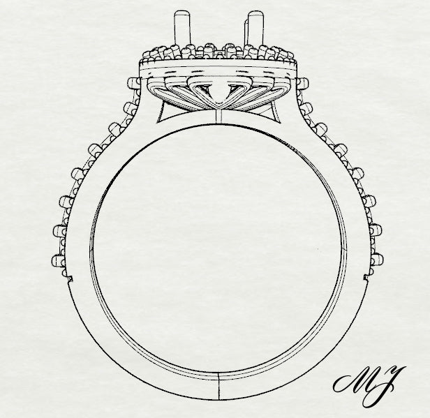 Sketch Rendering of Halo Engagement RIng