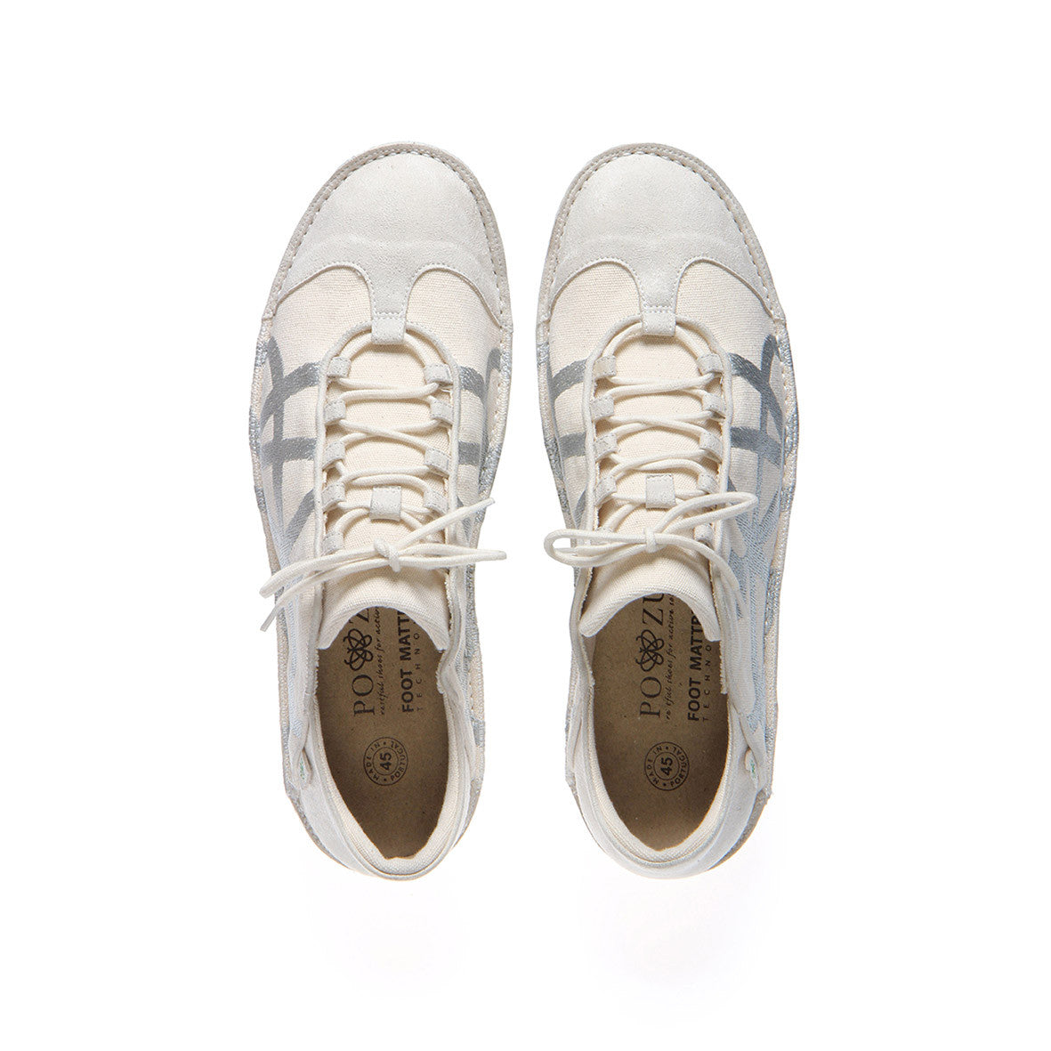 Brisk V Off-White: Women's Vegan Skate Shoes | Po-Zu Ltd