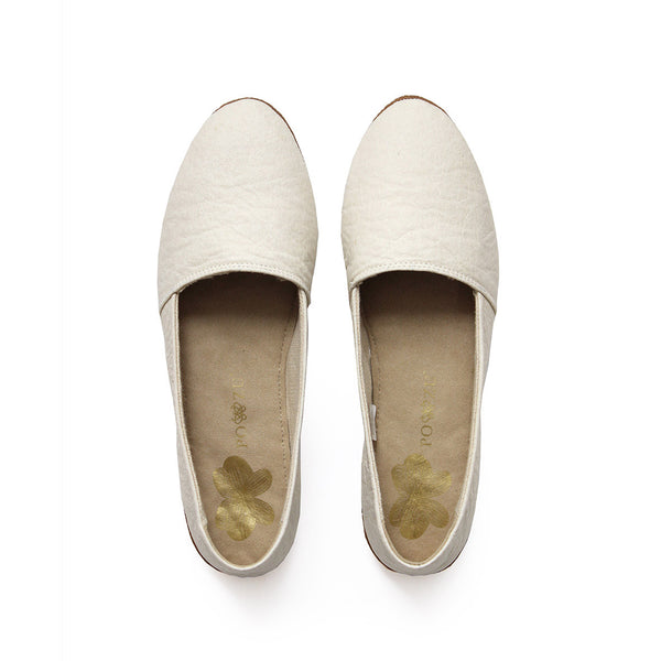 Ello-V Natural Pinatex: Women's Vegan Espadrilles | Po-Zu Ltd