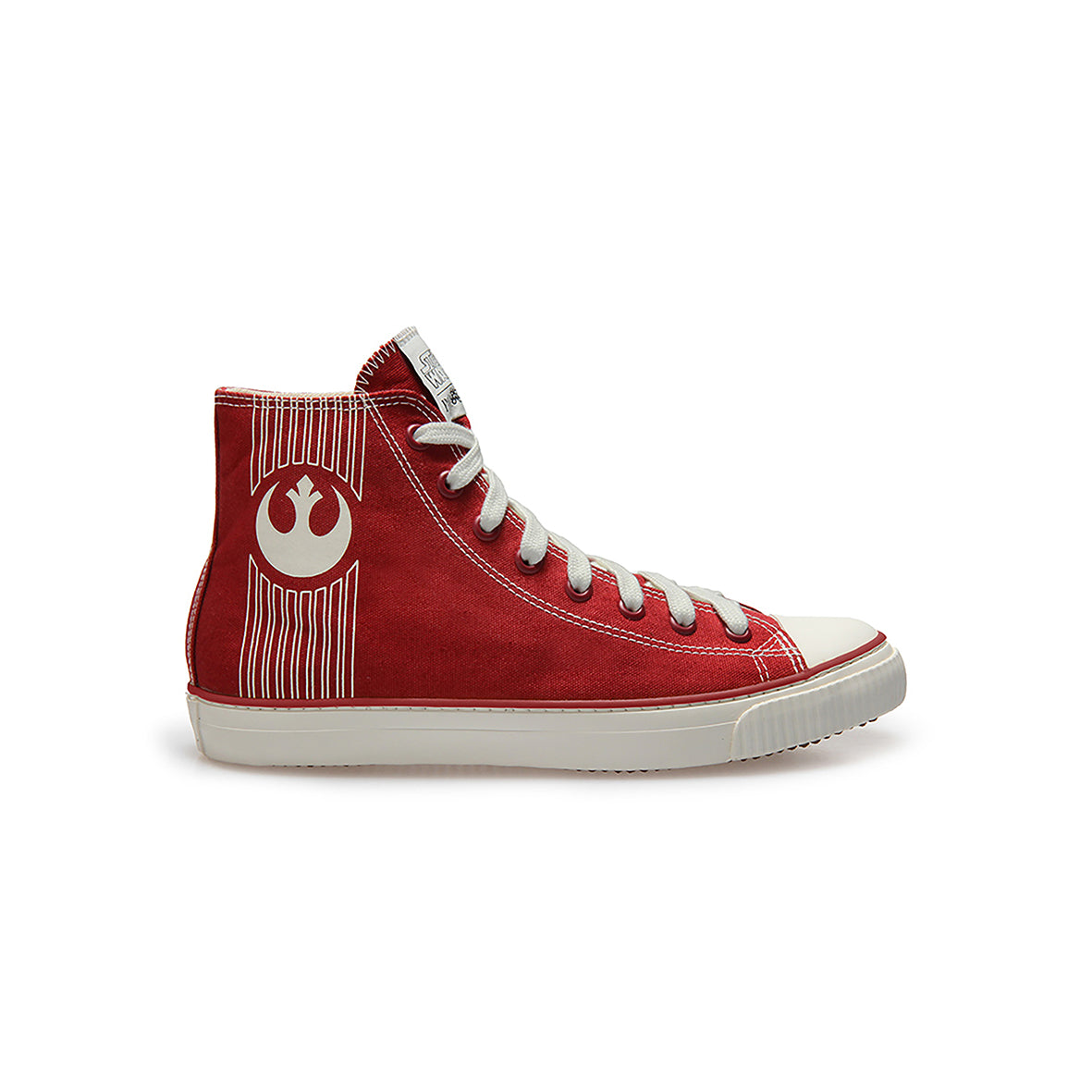 red mens high top sneakers