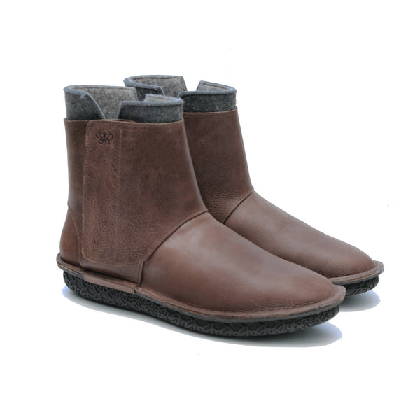 Wrap 2 Brown: Men's Eco-Friendly Ankle Boots | Po-Zu Ltd