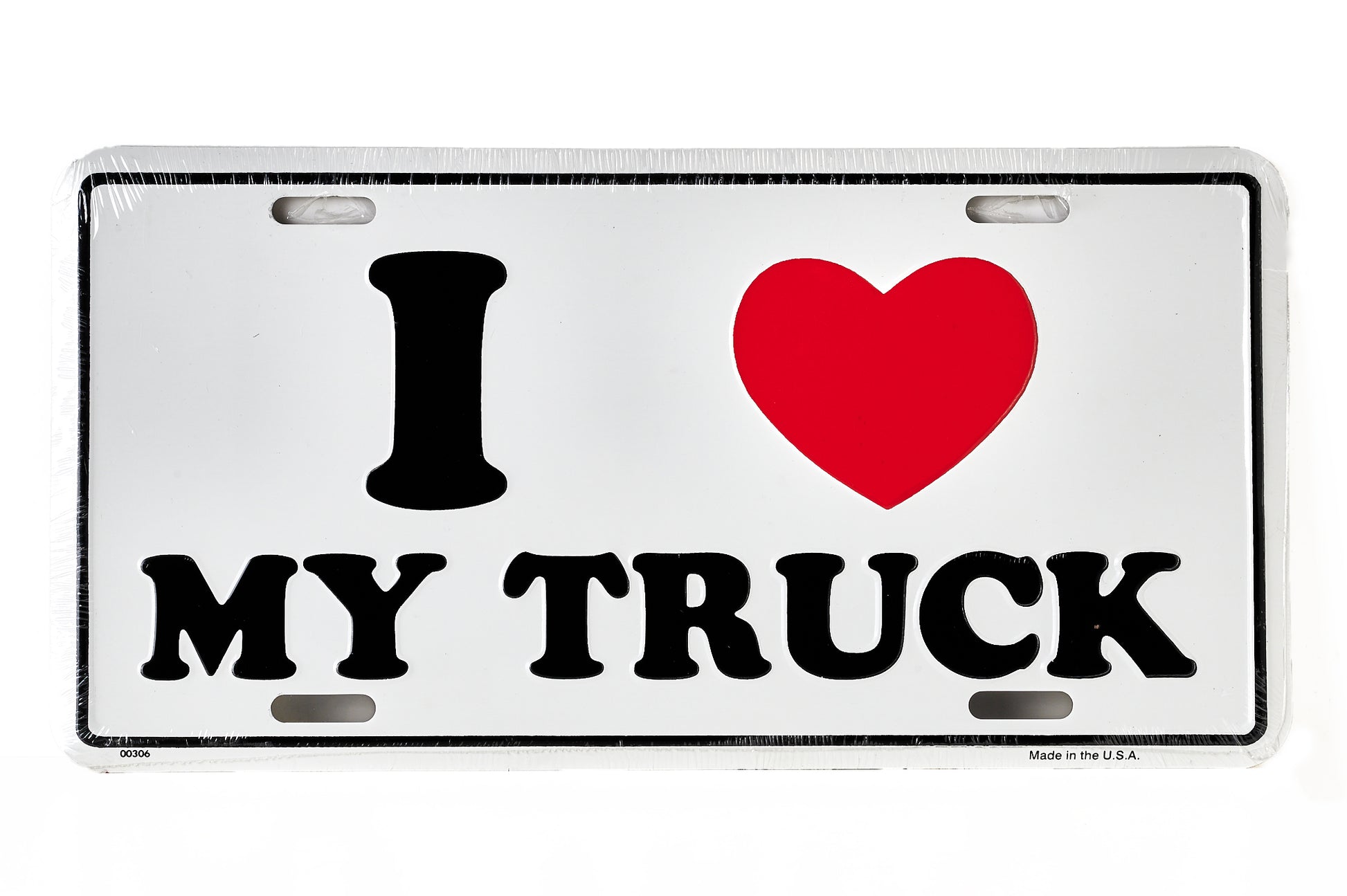 I Love My Truck License Plate Gateway Classic Collectibles