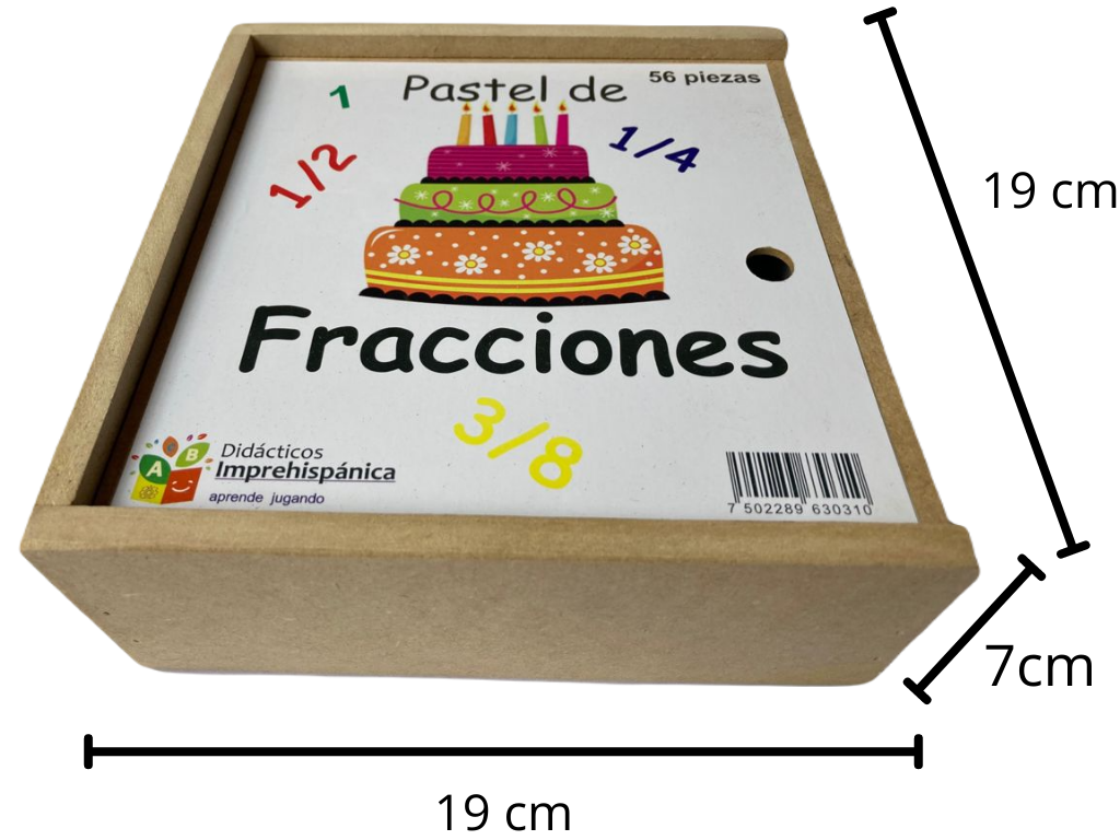 Pastel de fracciones – Arte Mex G3A