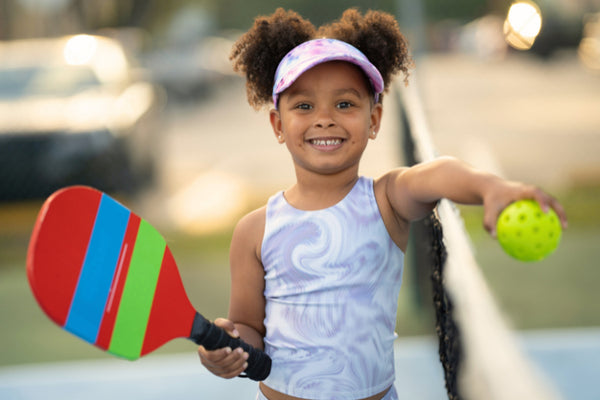 A Girl with Pickleball Paddle