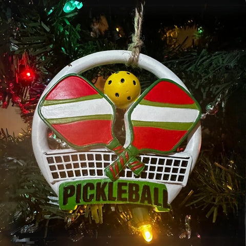 Pickleball Christmas Ornament