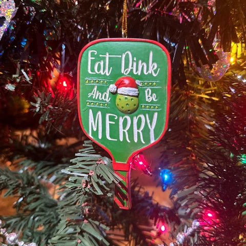 Pickleball Paddle Christmas Ornament