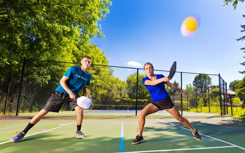 Pickleball Players on the Court