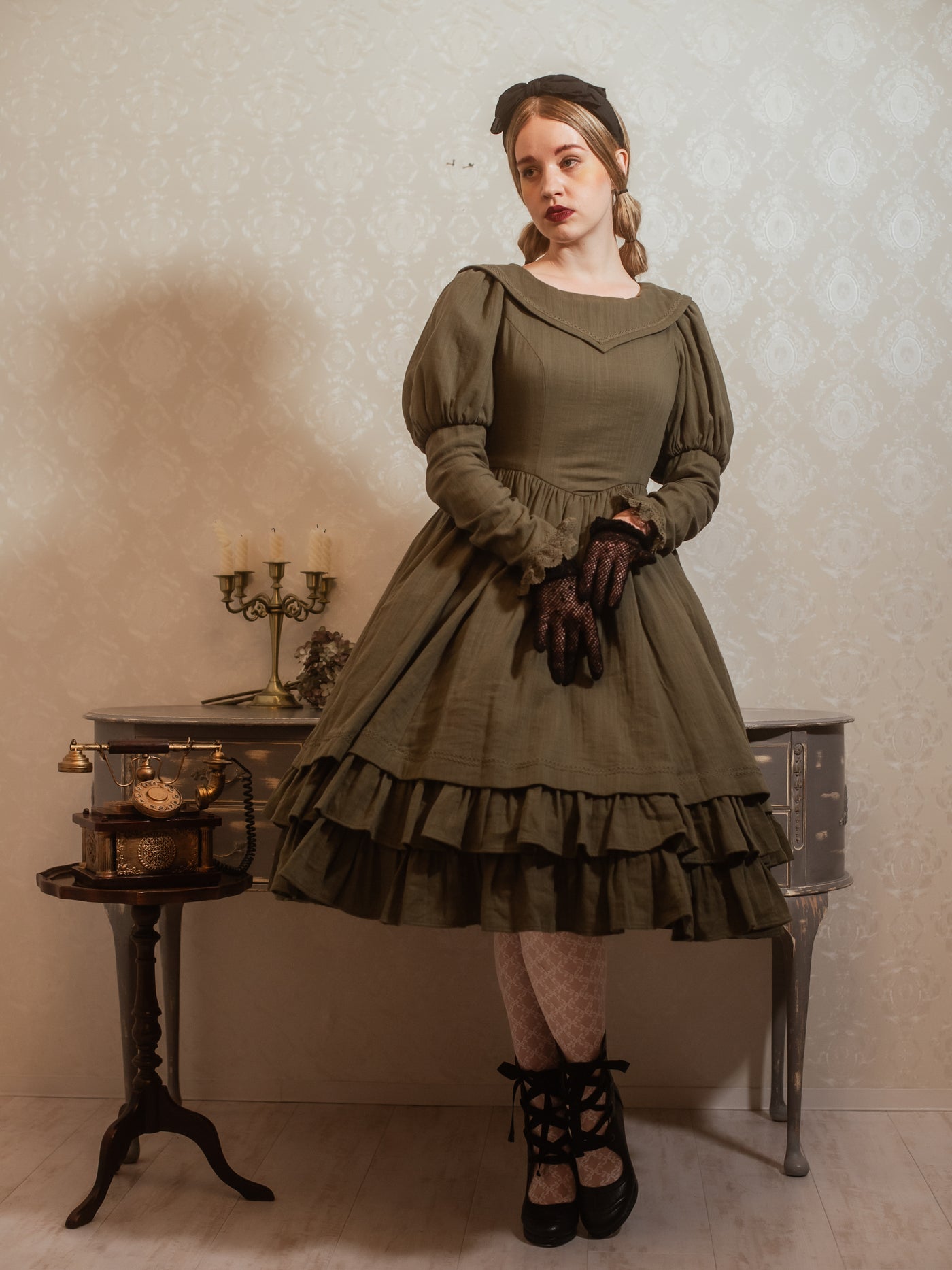 victorian maiden ピンタックノーブルコートドレス | espmx.vc