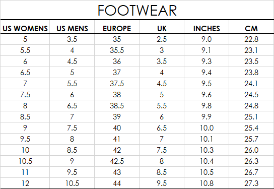 Size Chart – Azalea Wang