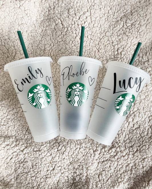 Personalised Cold Cup With Straw and Lid. Pastel Colours, Starbucks Cup  Inspired Iced Coffee 24oz Cup Size Large. Bridesmaid. Hen Party. -   Denmark