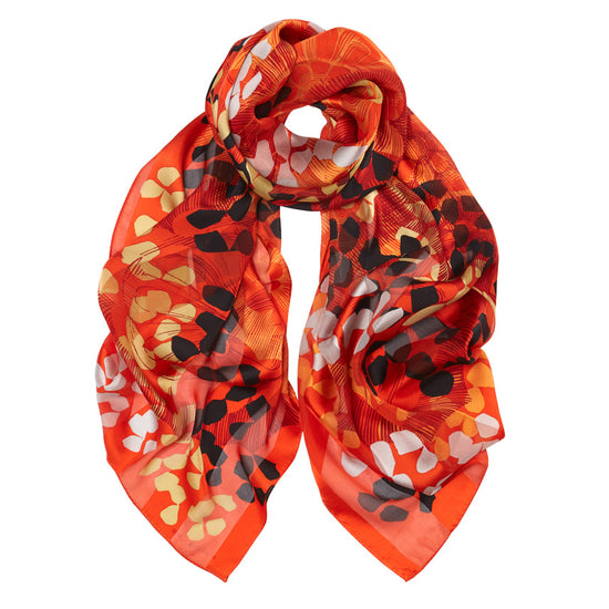 Sabah Pink/Orange Wool Scarf