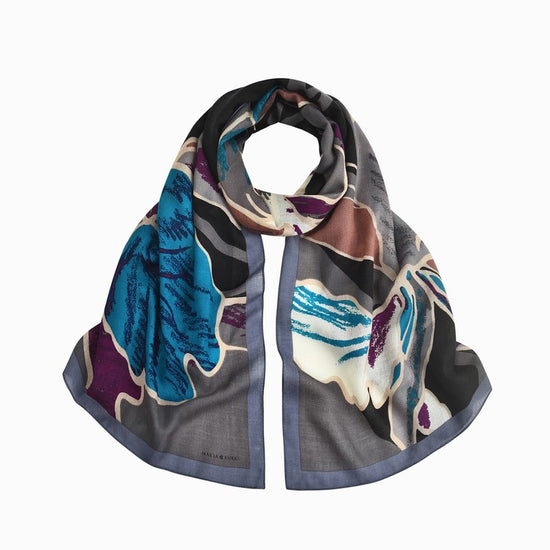 A MAP OF THE WORLD SILK SCARF (90 x 150 cm) - Shop SYNDRO Scarves - Pinkoi