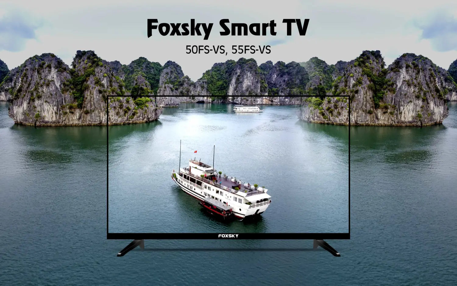 Foxsky 139.7 cm (55 inches) 4K Ultra HD Smart LED TV 55FS-VS