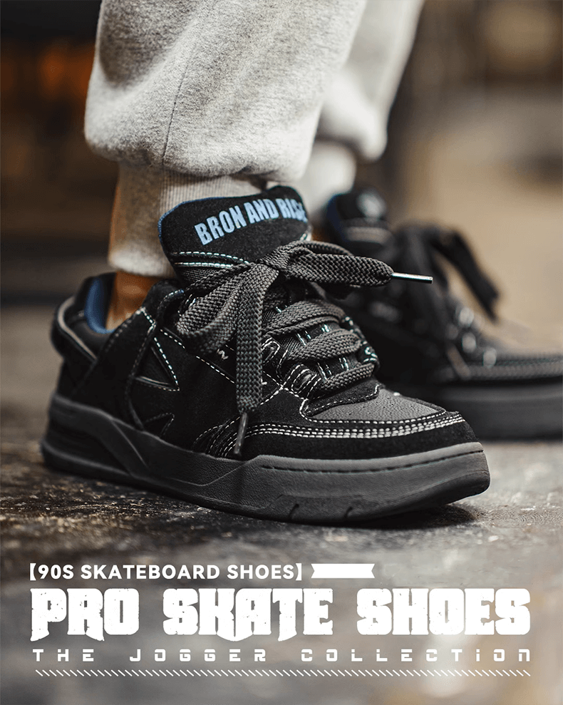 Black Skate Shoes Men | Hector Maden Shoes