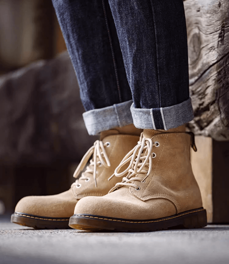 Durable Brown Suede Boots