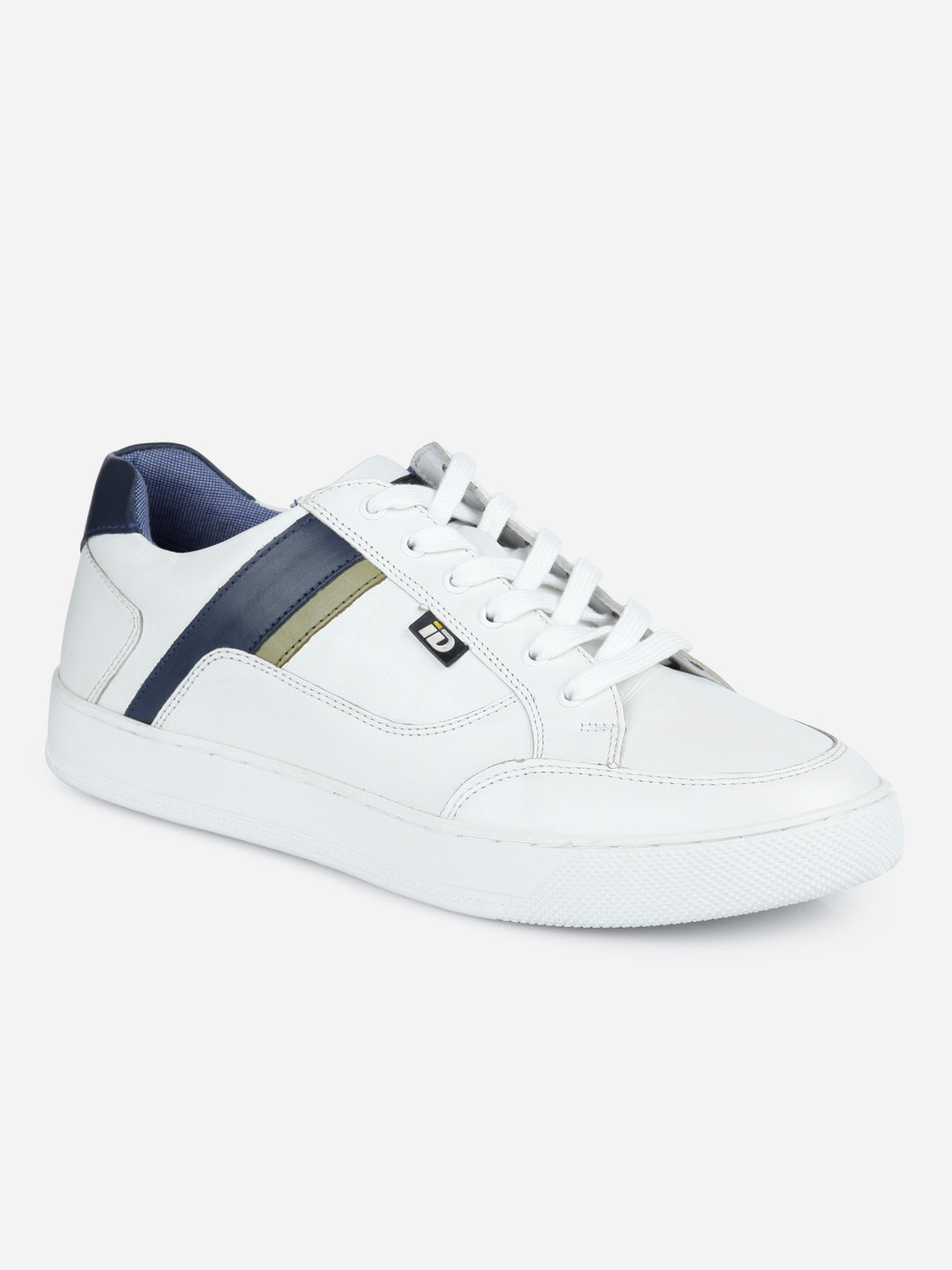 Men's White Lace Up Sneaker (ID3052) - Sneakers | Shop at Rs. 2,985 ...