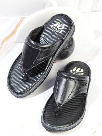 Buy Men s Black Slip On Sandal ID4132 Online