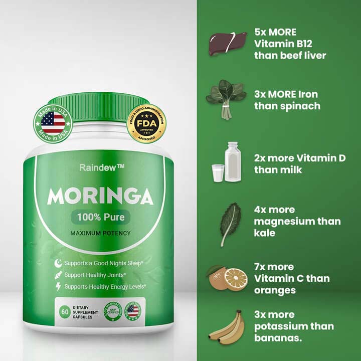 Raindew™ Moringa Max – Natuurlike ondersteuning