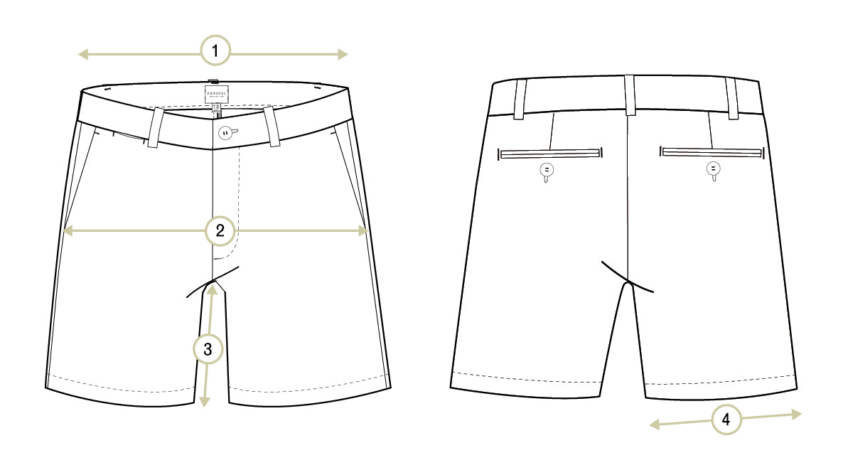 Men's Stretch Cotton Twill Chino Shorts in Stone | Sunspel