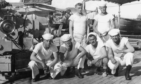 american sailors in white ts