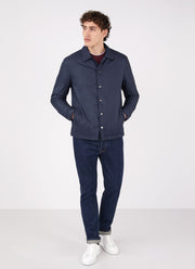 Insulated Coach Jacket in Navy | Sunspel