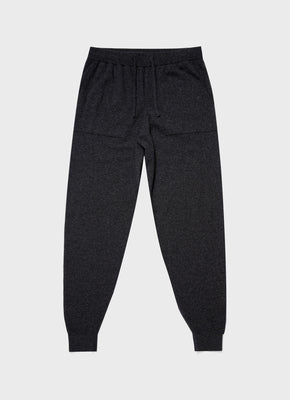 Cotton Cashmere Lounge Pants in Black