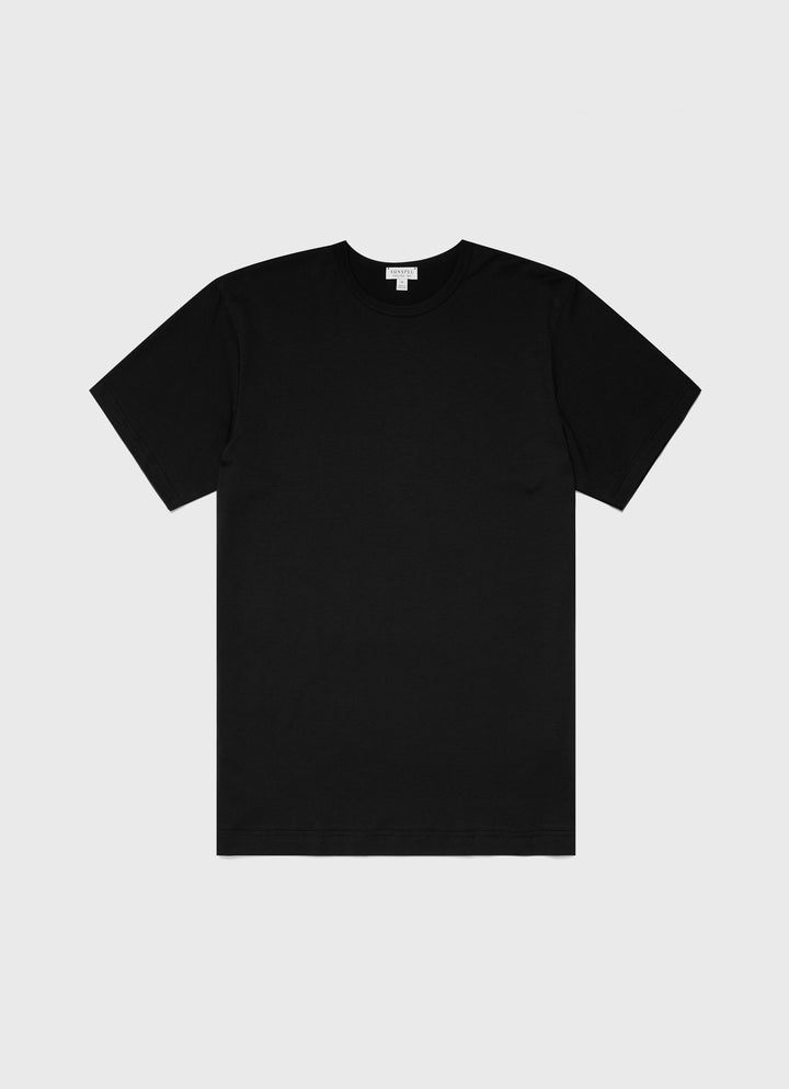 Men's Classic T-shirt in Black | Sunspel