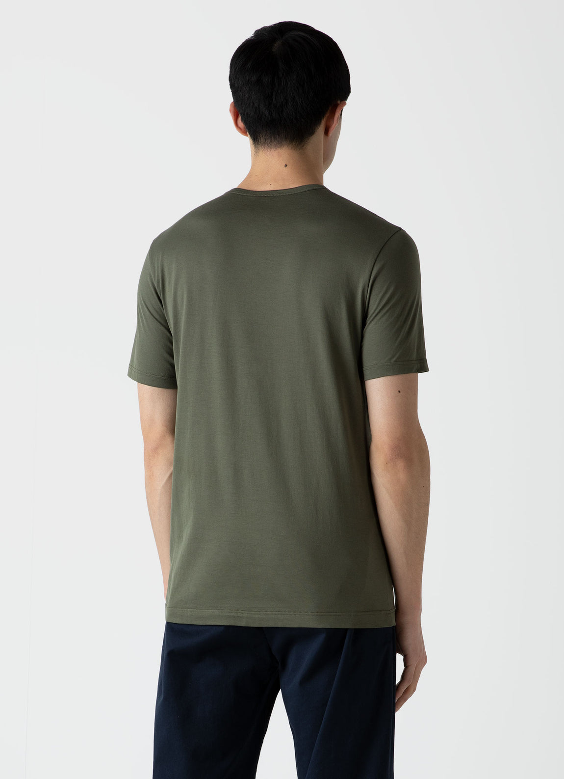 Turbulens Ikke vigtigt Investere Men's Classic T-shirt in Hunter Green | Sunspel