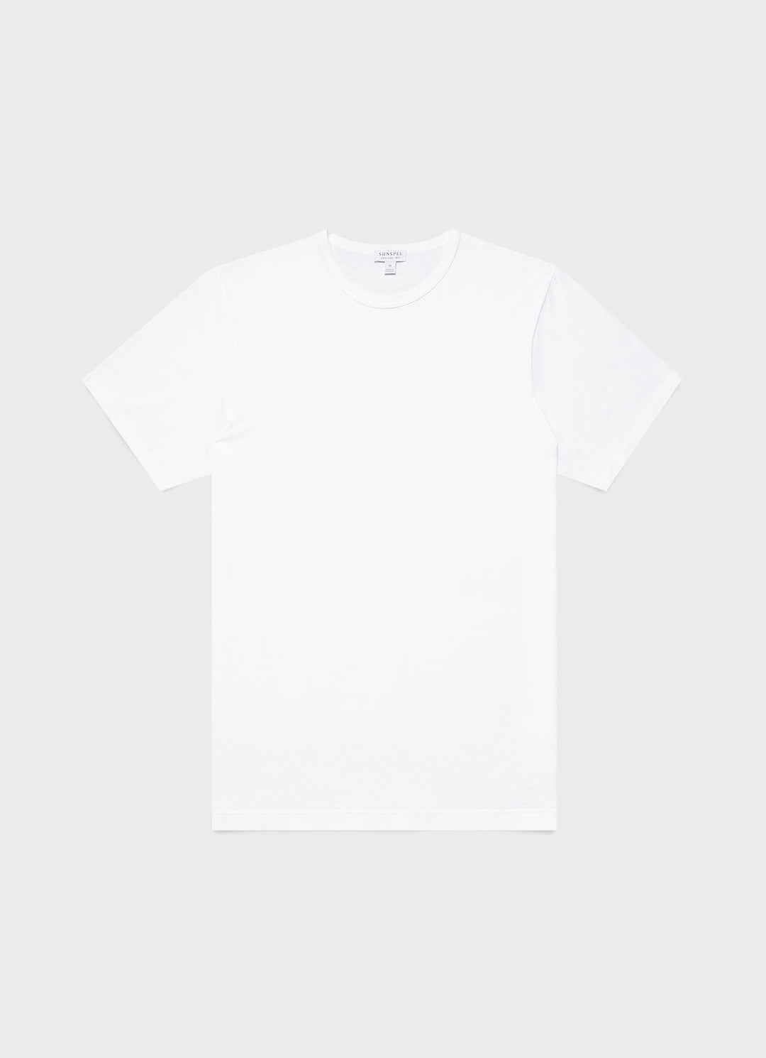Men's Classic Cotton T-shirt in White | Sunspel