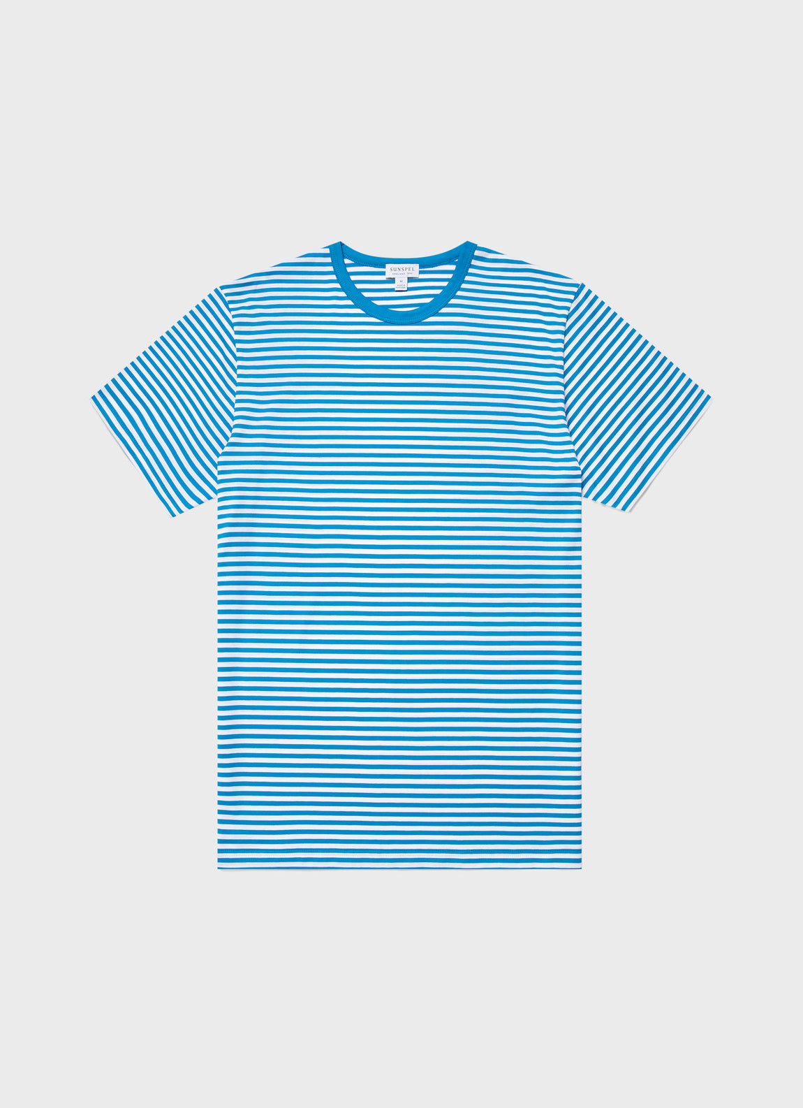 Men's Classic T-shirt in White/Turquoise English