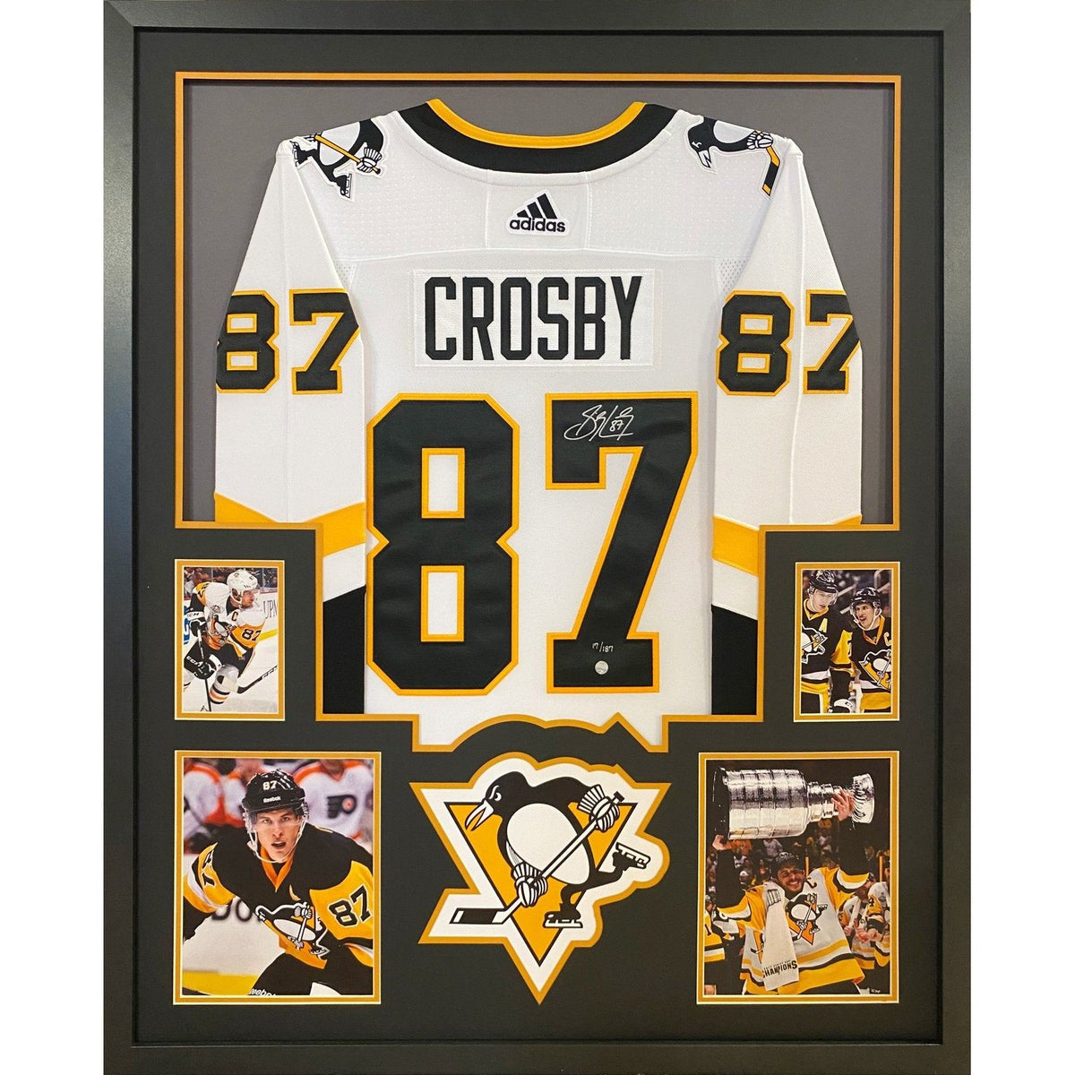 Sidney Crosby Framed Signed Jersey PSA/DNA Autographed Pittsburgh Penguins