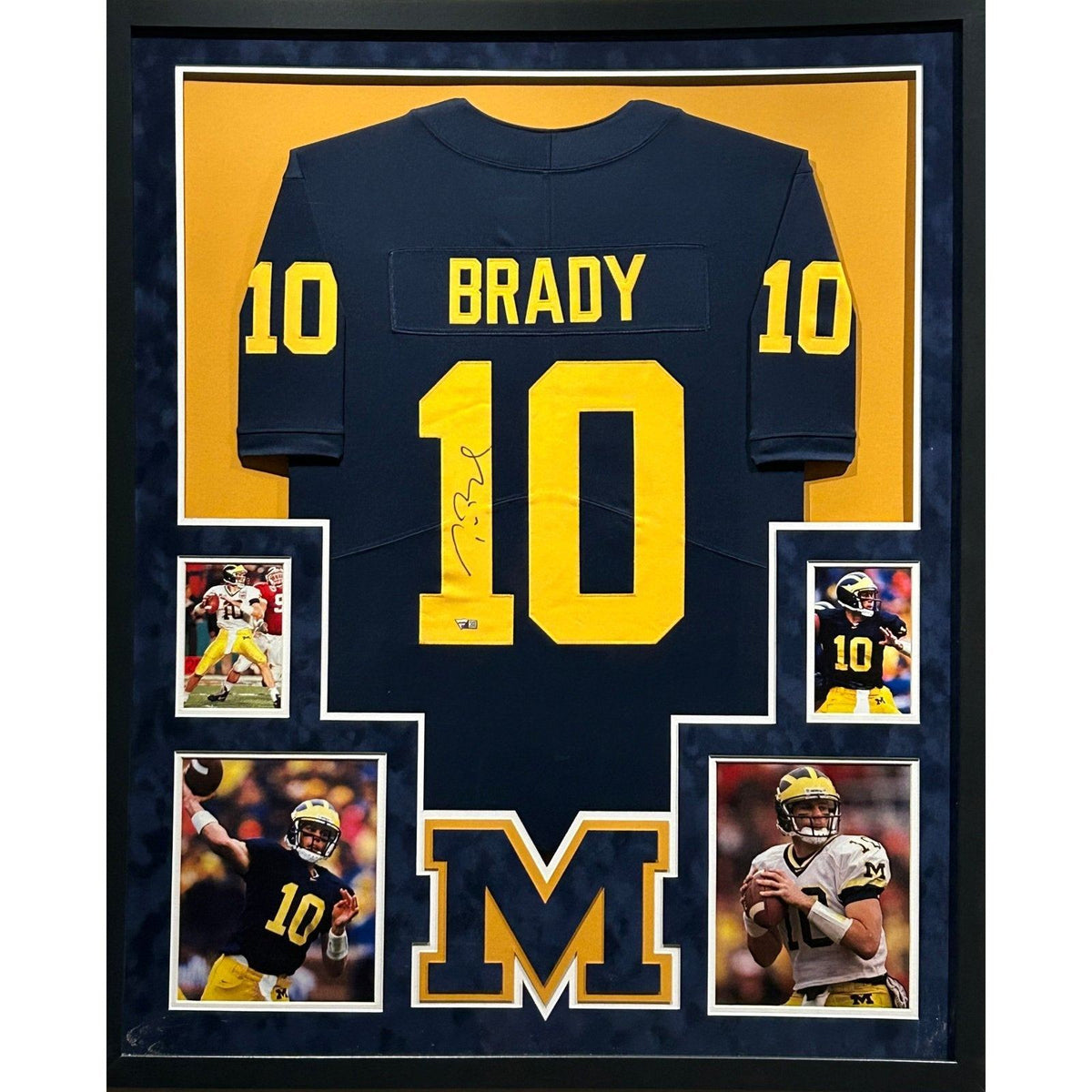 Mavin  TOM BRADY AUTOGRAPHED FANATICS AUTHENTIC FRAMED NIKE PATRIOTS JERSEY  7X COLLAGE