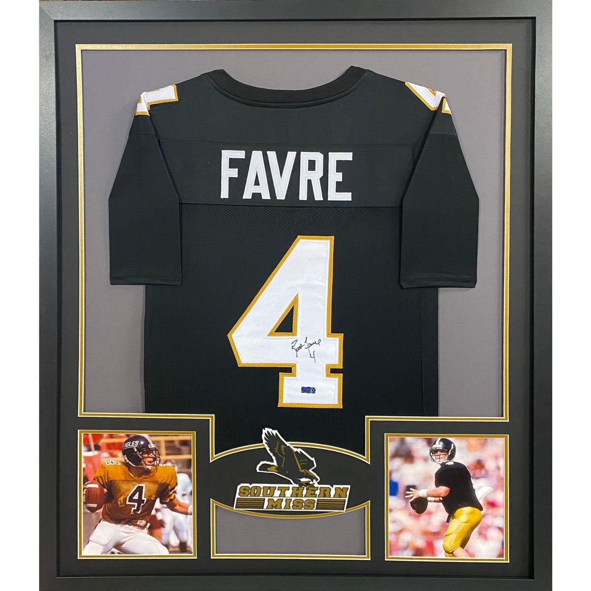 Brett Favre Framed Jersey Autographed Signed Favre COA Green Bay Packe