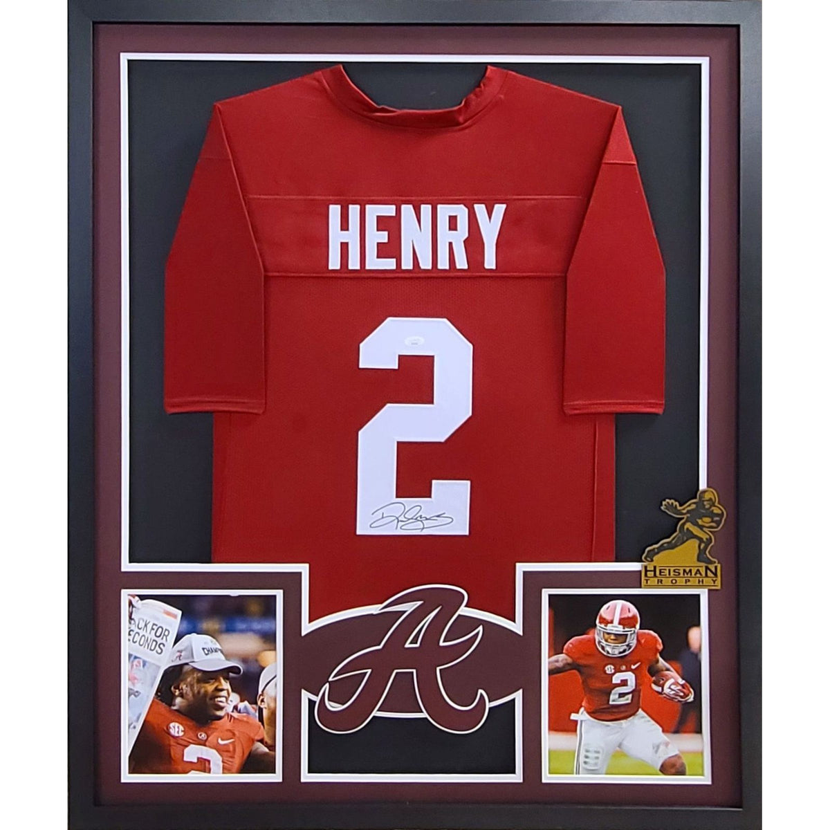 Najee Harris Framed Signed Jersey Beckett Autographed Alabama Crimson Tide