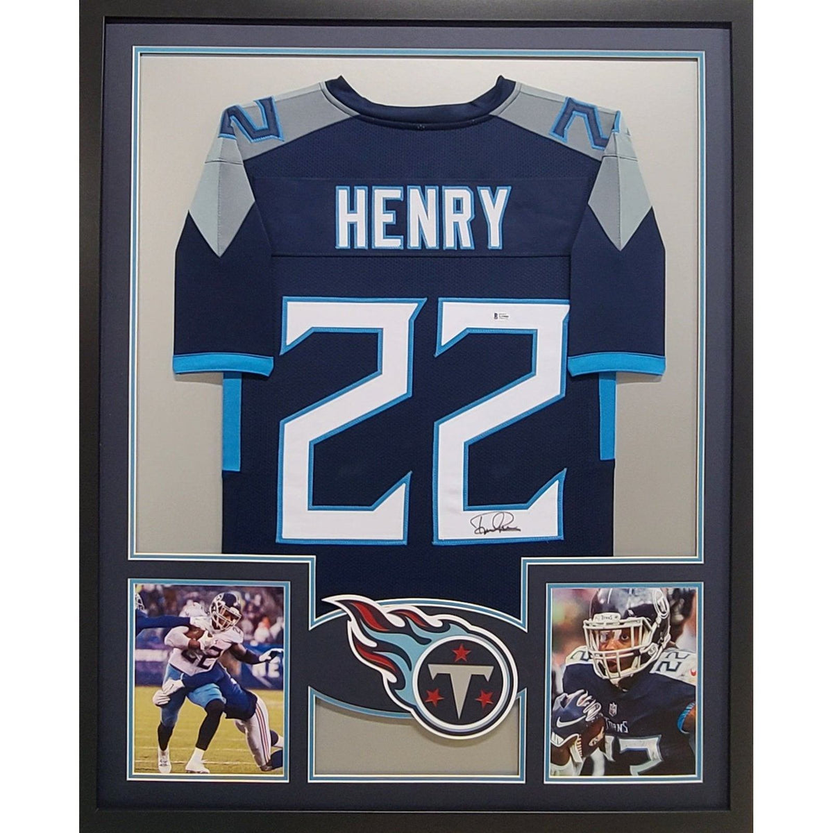 Denard Robinson Framed Signed Jersey Beckett Autographed Michigan Wolv