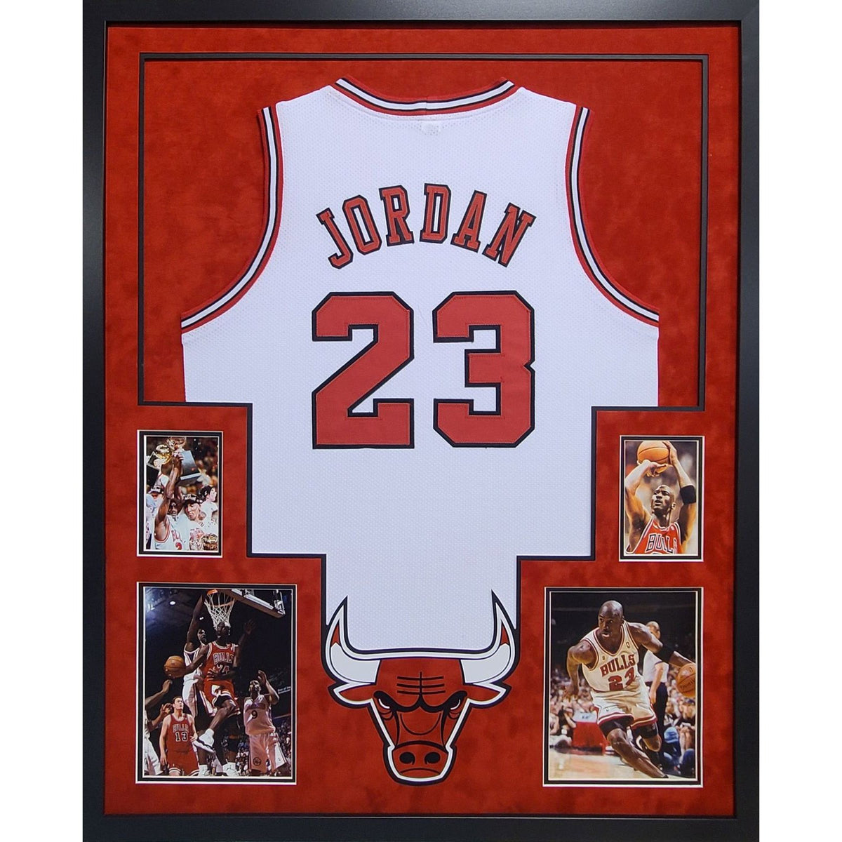 Jordan UNSIGNED Framed Chicago Bulls RG2