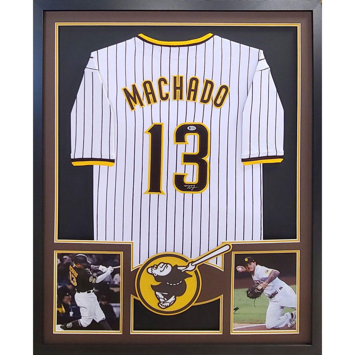 Bleachers Sports Music & Framing — Manny Machado Signed San Diego Padres  Jersey - Beckett BAS COA Authenticated - Professionally Framed
