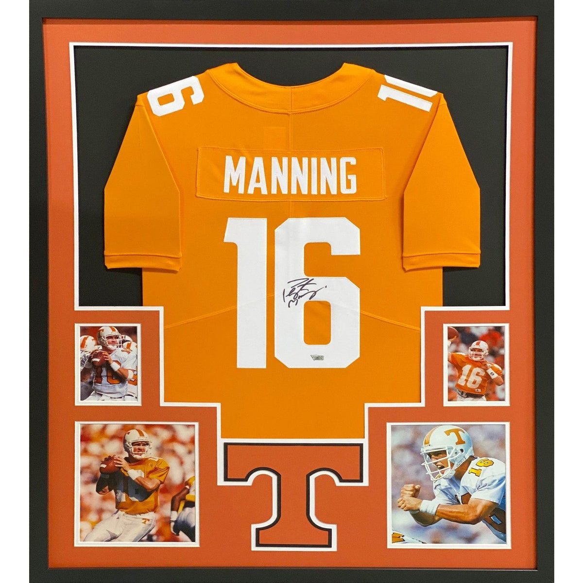 Peyton Manning Framed Jersey Mounted Memories Autographed 