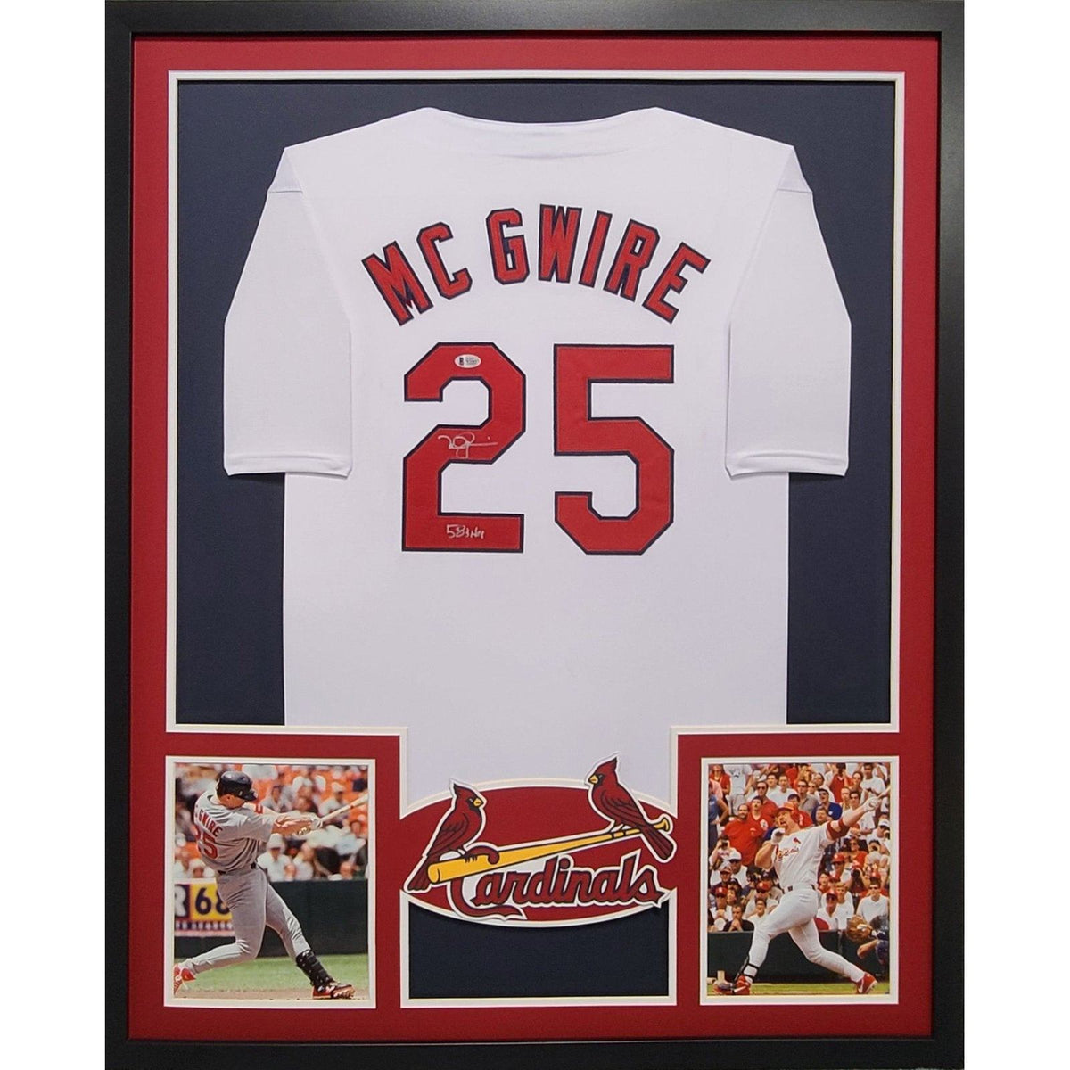 Mark McGwire Autographed and Framed Oakland A's Jersey