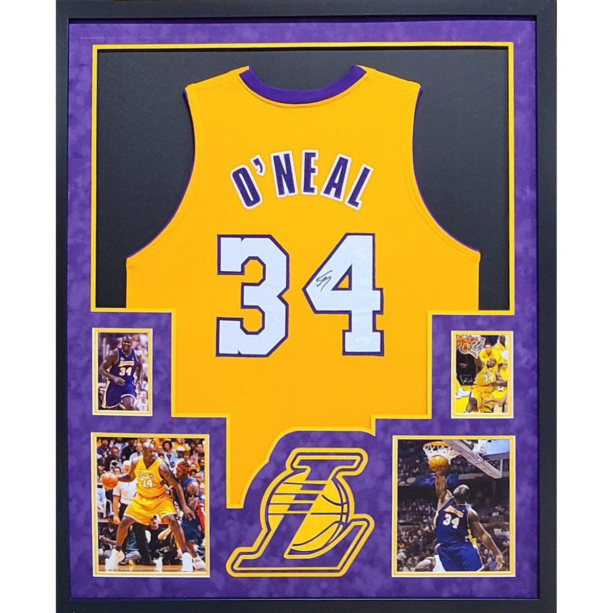 Bleachers Sports Music & Framing — Shaquille O'Neal Signed Los Angeles  Lakers Jersey - JSA COA Authenticated - Professionally Framed