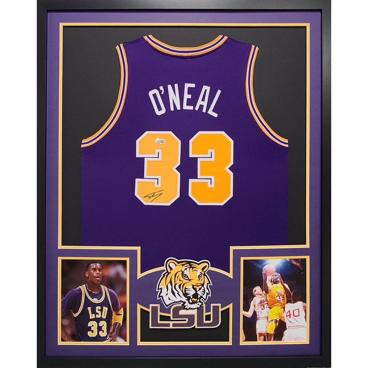 Shaquille O'Neal Signed Framed Jersey Shaq JSA Autographed Lakers Los