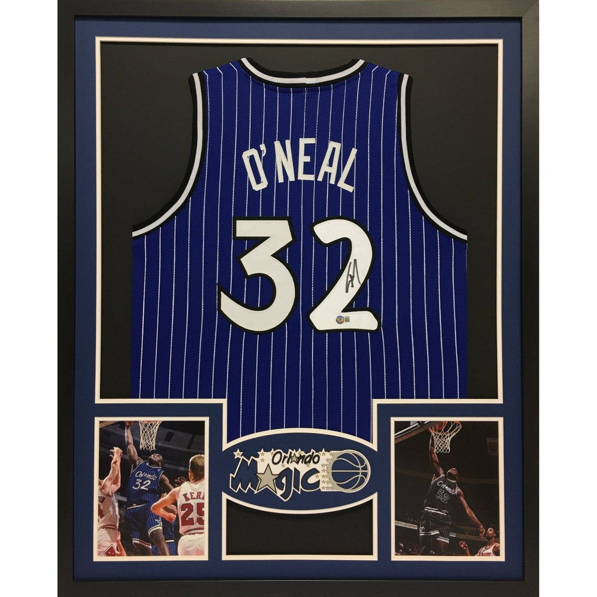 Shaquille O'Neal Signed Framed Jersey JSA Autographed Cole High School Shaq