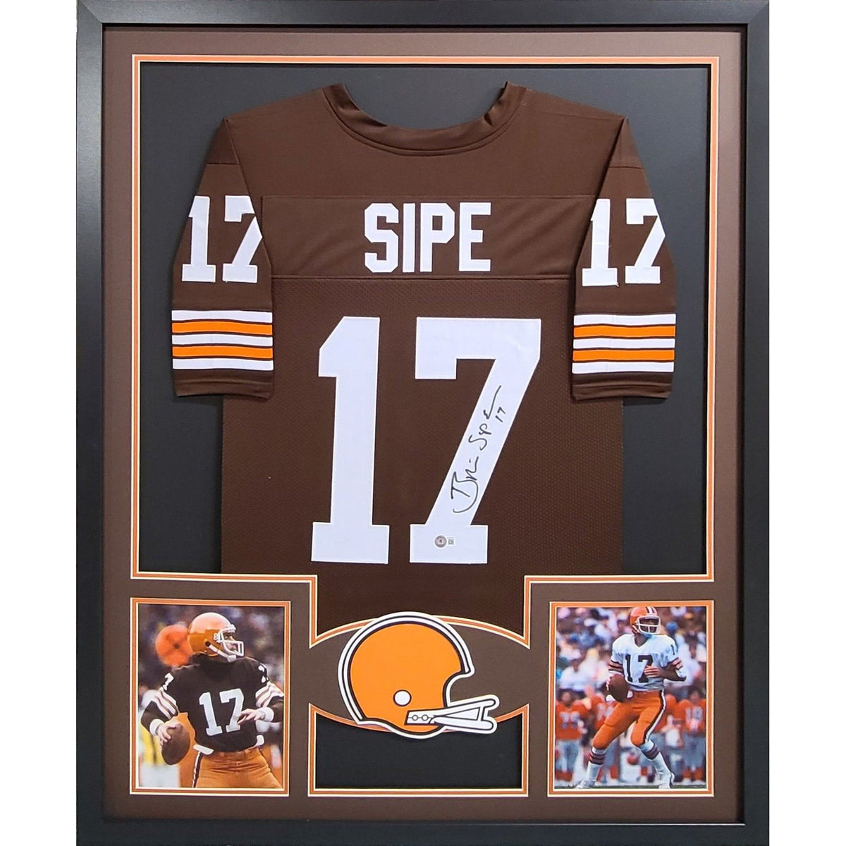 Bernie Kosar Signed Framed Jersey JSA Autographed Cleveland Browns