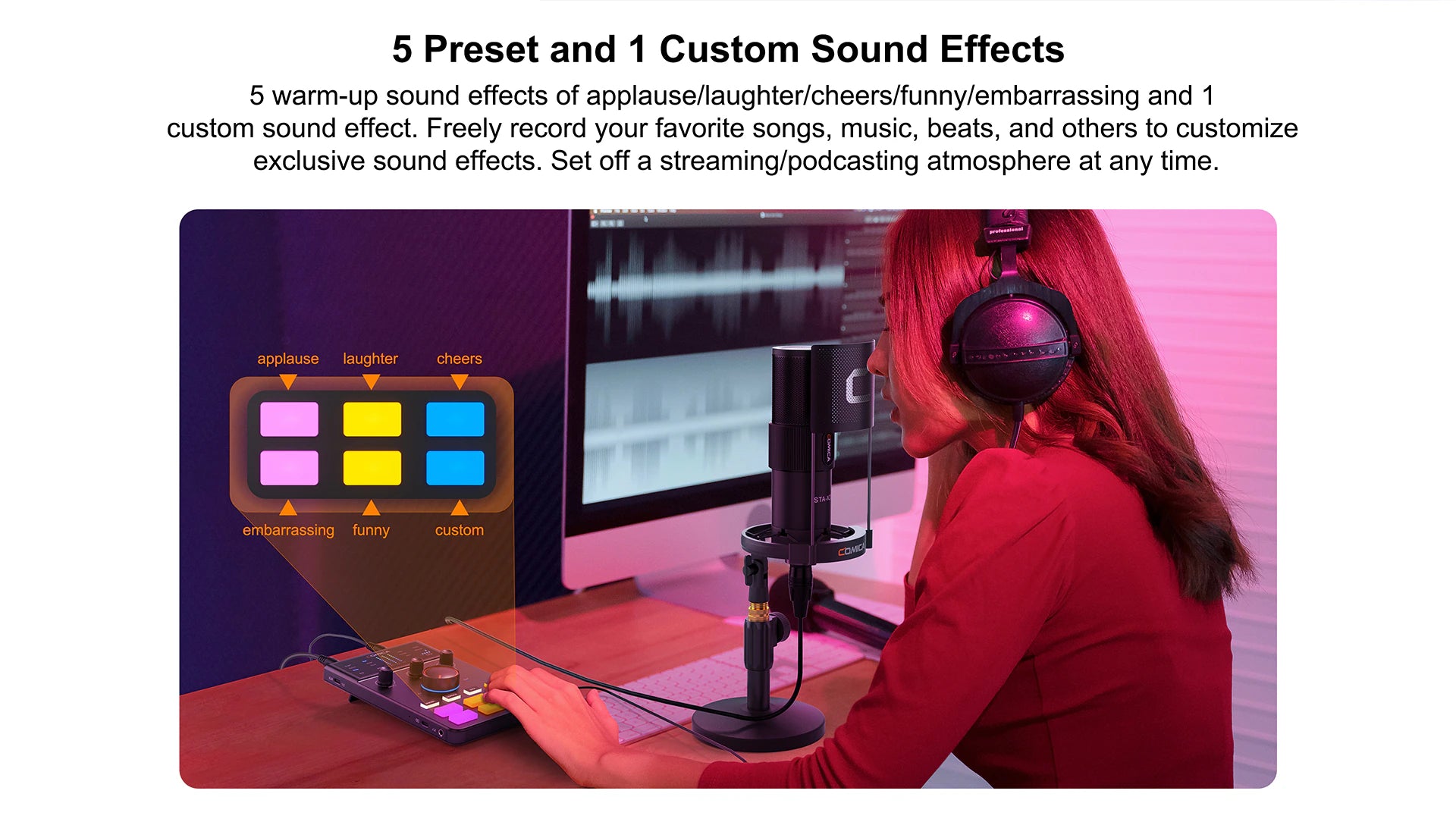 Comica ADCaster C1-K1 Streaming Postcast Audio Kit-9