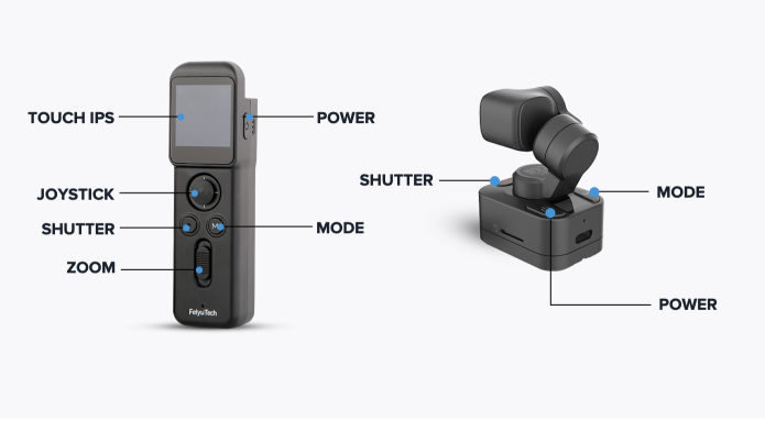 Feiyu Pocket 3  3-Axis Stabilizer Gimbal  AI Tracking Follow-25